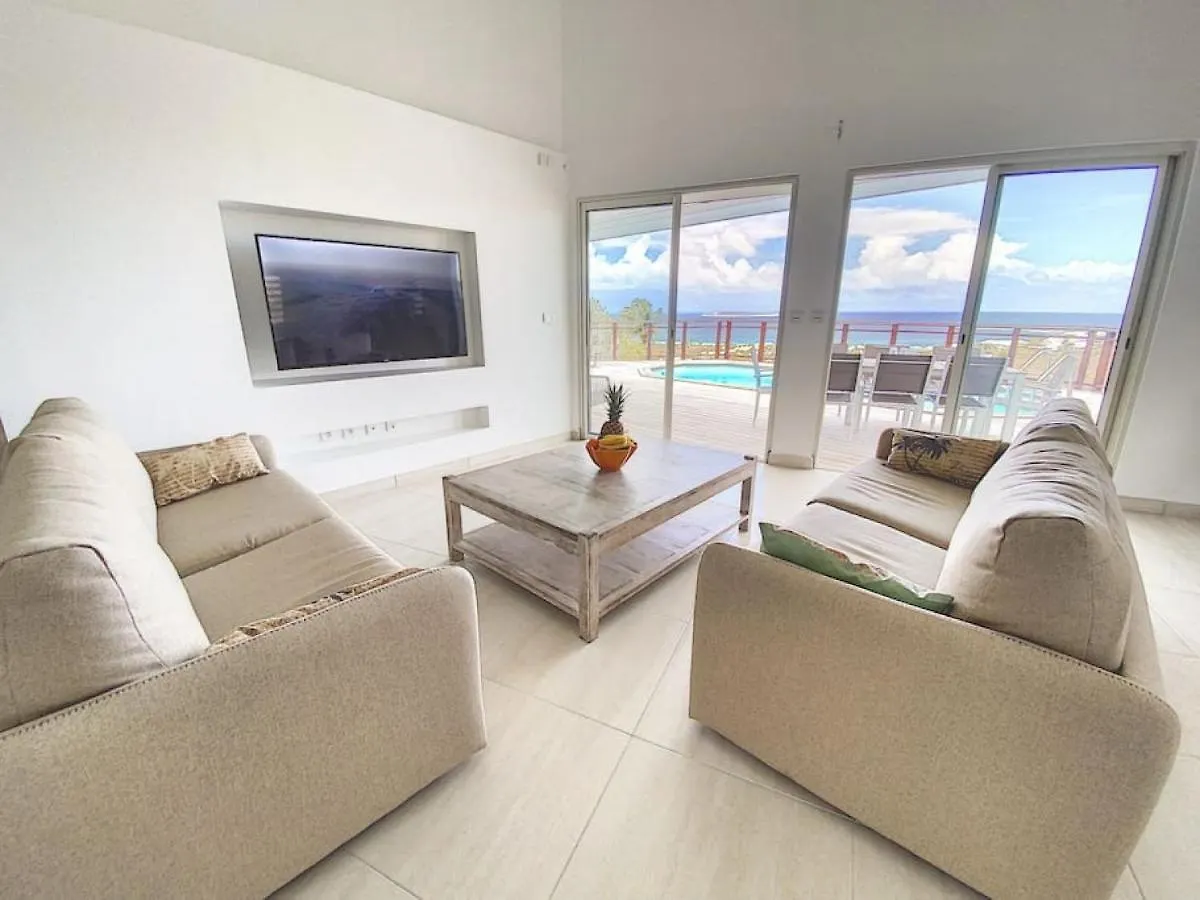 Villa Blue Dreams, Sublime Sea View, 5 Min From Orient Bay Beach
